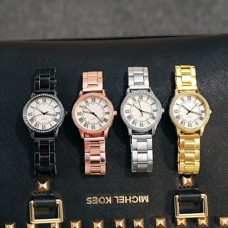 นาฬิกาข้อมือผู้หญิงแฟชั่นหรูหรา แบรนด์แท้ ระบบควอตซ์ กันน้ำ ตัวเรือนสแตนเลส เรืองแสง พร้อมฟังก์ชั่นแสดงวันที่