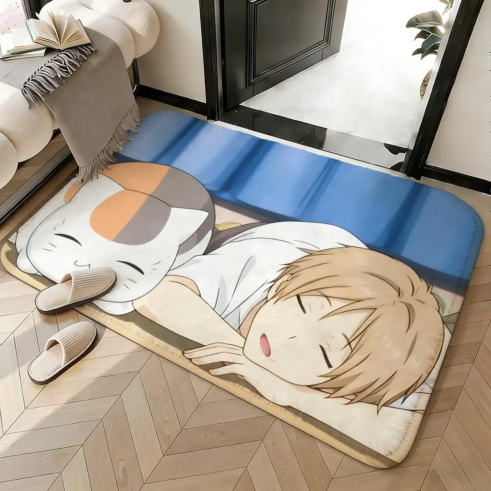 Soft Absorbent Non-Slip Rug Anime Natsume's Book of Friends Floor Mat Home Decor Doormat Bedroom Floor Mat Shower Carpet