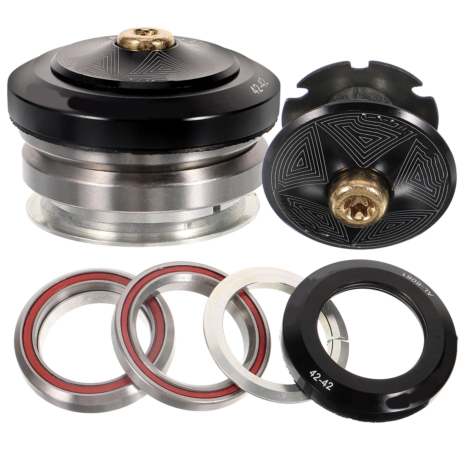 1Set Tapered Stack Headset Sturdy Longlasting Practical for Mountain Bikes Front Fork Bike Headset Bike Accessory