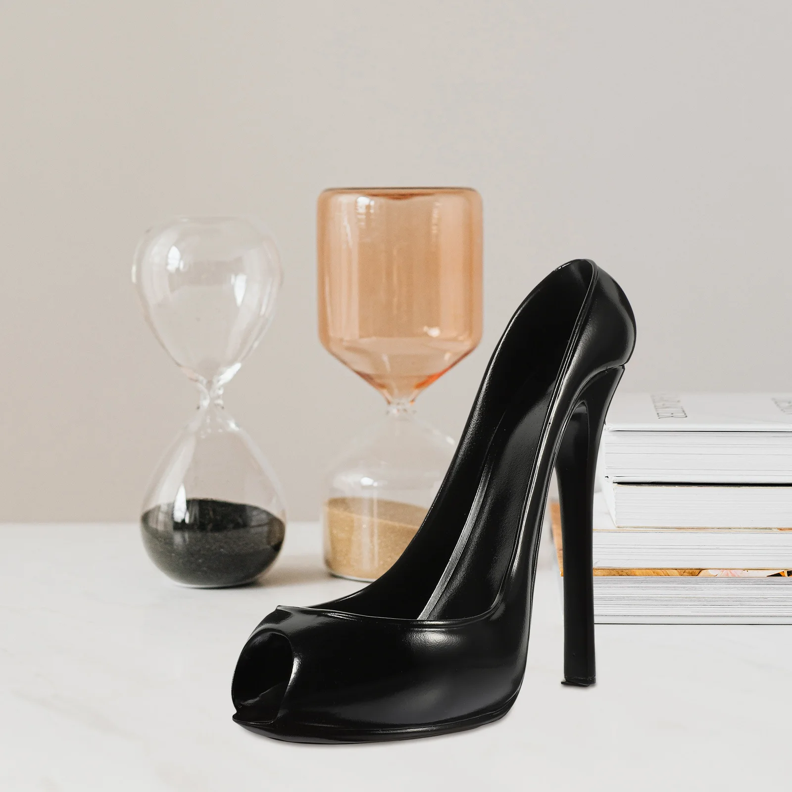 

1pc High Heel Red Rack Creative Resin Wine Bottle Holder For Home Bar Decor Wine Storage Shelf Craft Display Rack