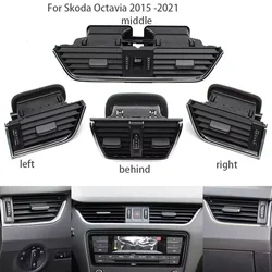 Car Front Left Right Dashboard Air Vent outlet Grille AC Vent Grille Assembly For Skoda Octavia MK3 2015-2021