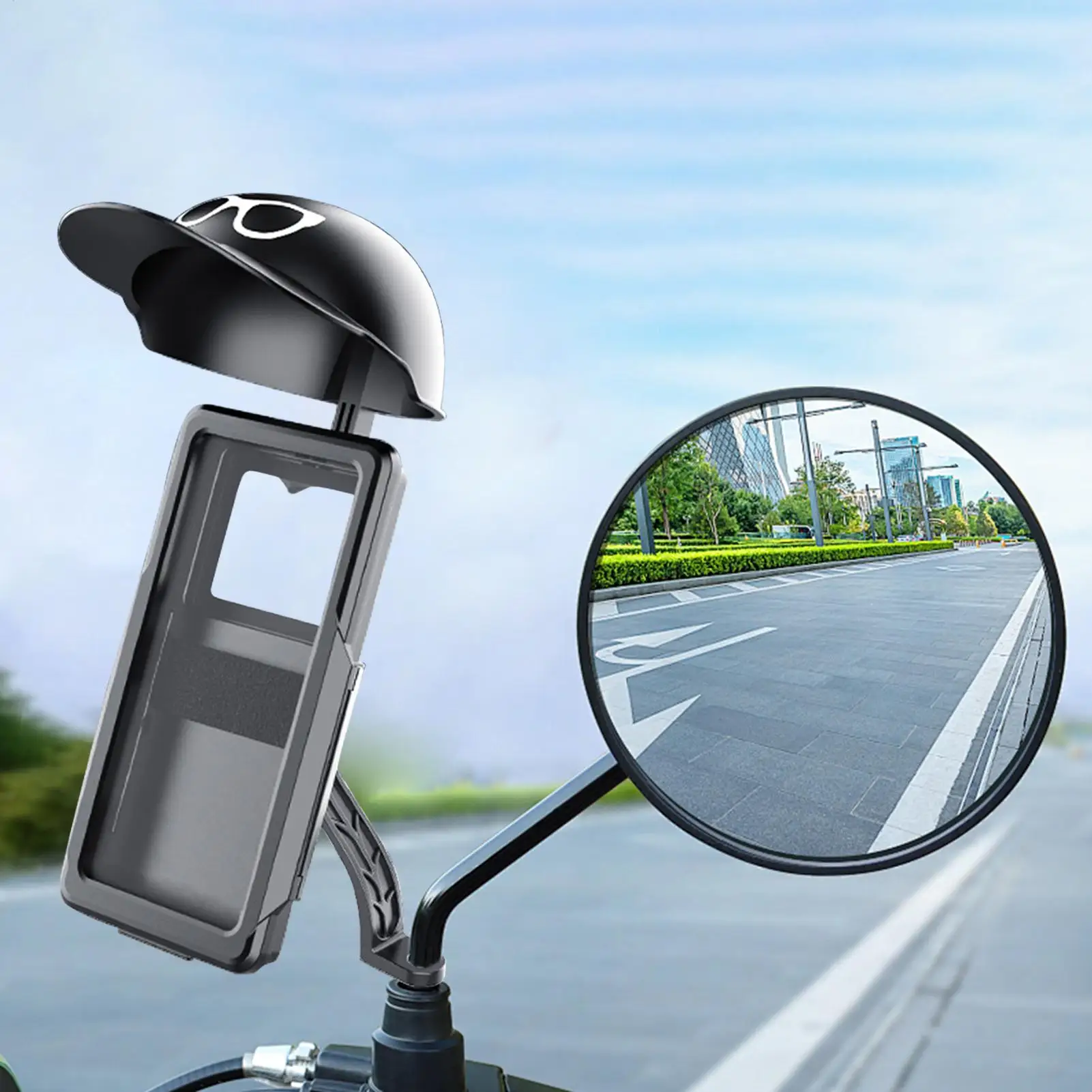 

Держатель для телефона на мотоцикле, шляпа от солнца для верховой езды, поддержка крепления для мобильного телефона, подставка для женщин и мужчин, езда на мотоцикле, велосипеды, скутеры