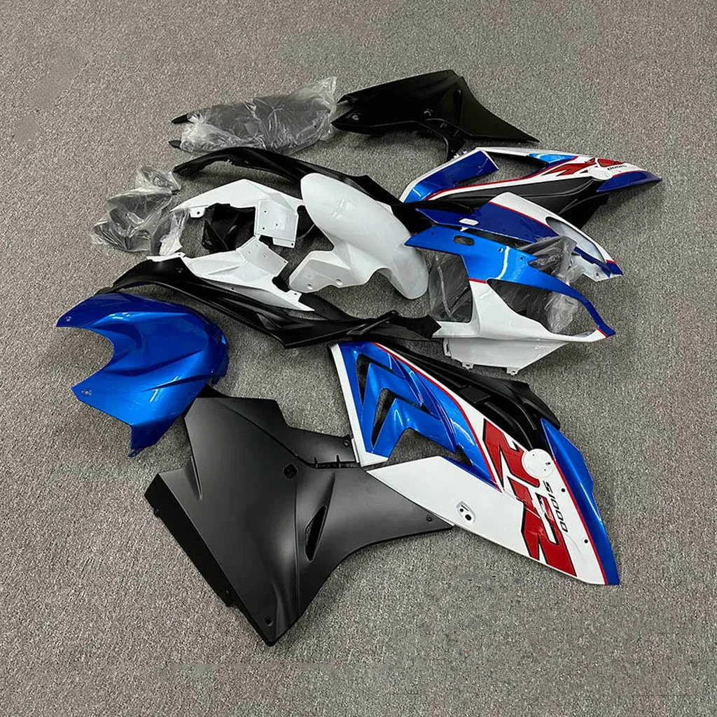 مجموعة انسيابية جديدة للدراجات النارية ABS تناسب S1000RR S1000 RR 2015 2016 2017 2018 مجموعة هيكل السيارة باللون الأزرق والأبيض والأسود يمكن تخصيصها #4