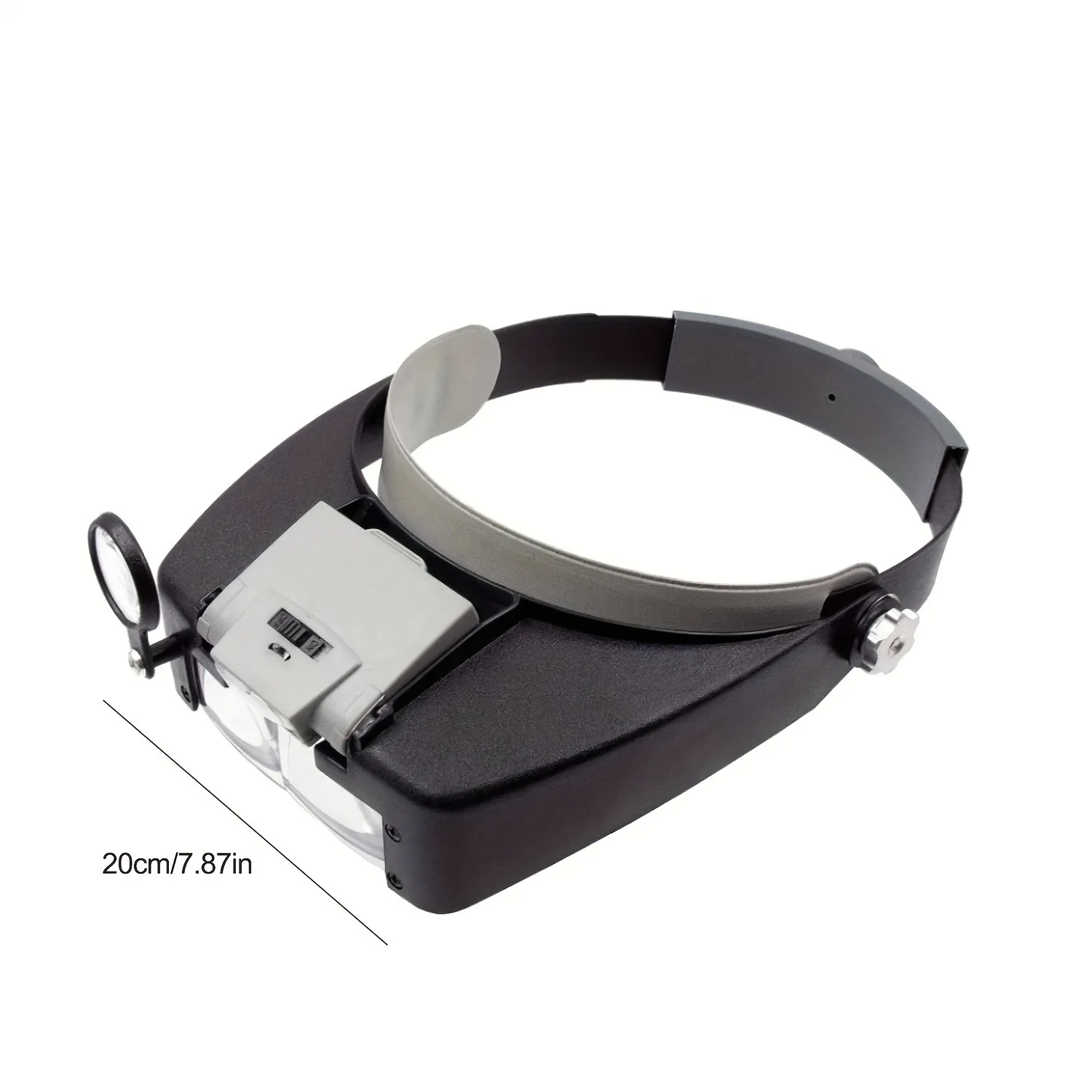 

Head-Mount Magnifier 1.5X 3.0X 7.5X 9.5X 11X 15.5X 17X Lens Ultra-lightweight Optical Loupes with 2 LED Light