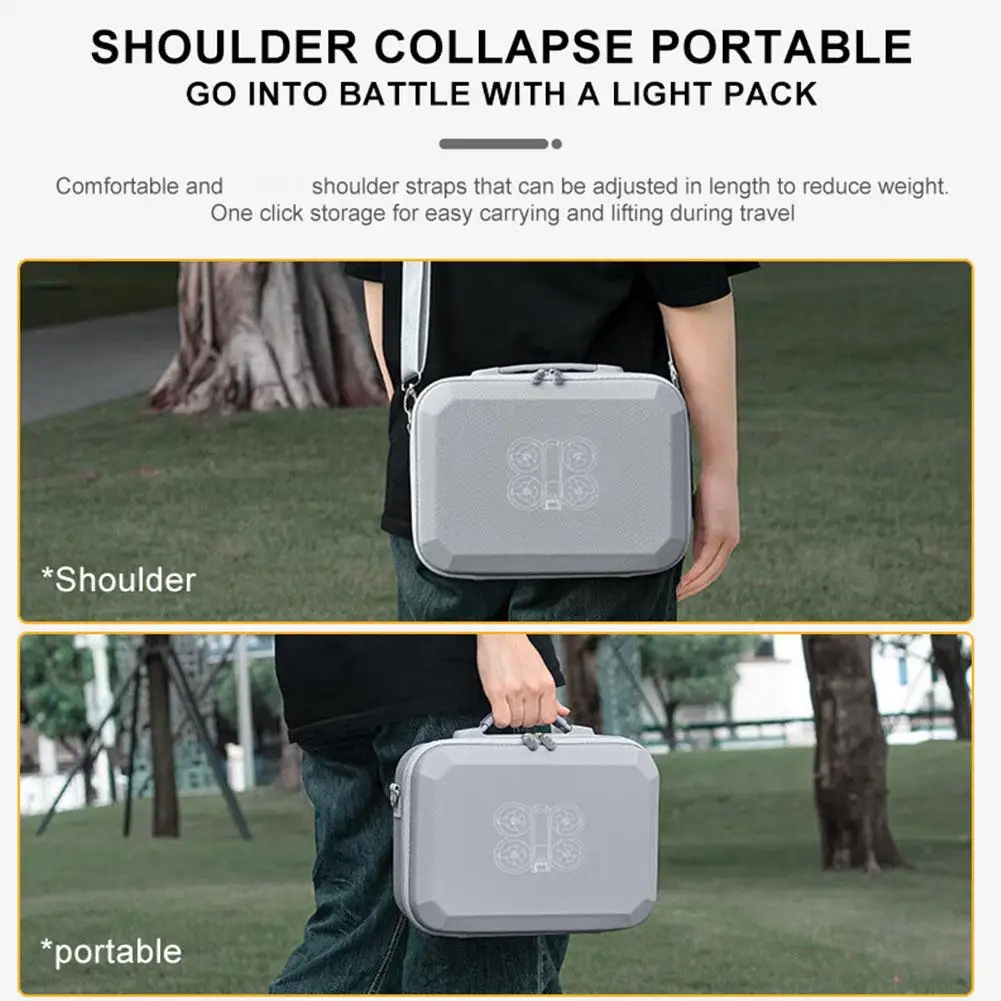 For DJI NEO Integrated Waterproof Storage Bag Portable Anti-drop Anti-scratch Shock-absorbing Dust-proof Independent Compartment