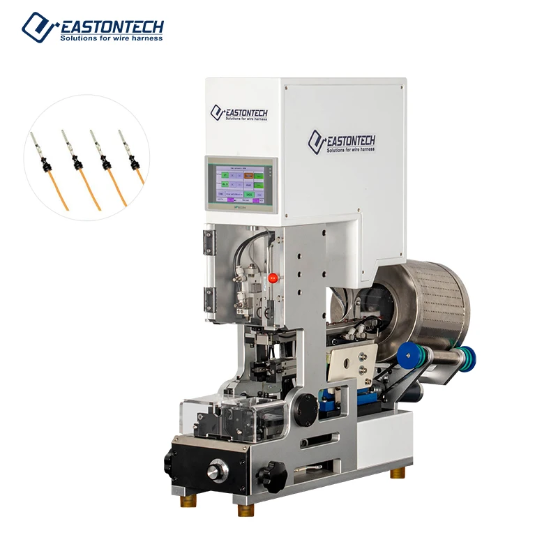 EASTONTECH EW-1570 Automatic Cable Waterproof Plug Sealing Inserting Threading Wire Stripping Tool Crimping Machine