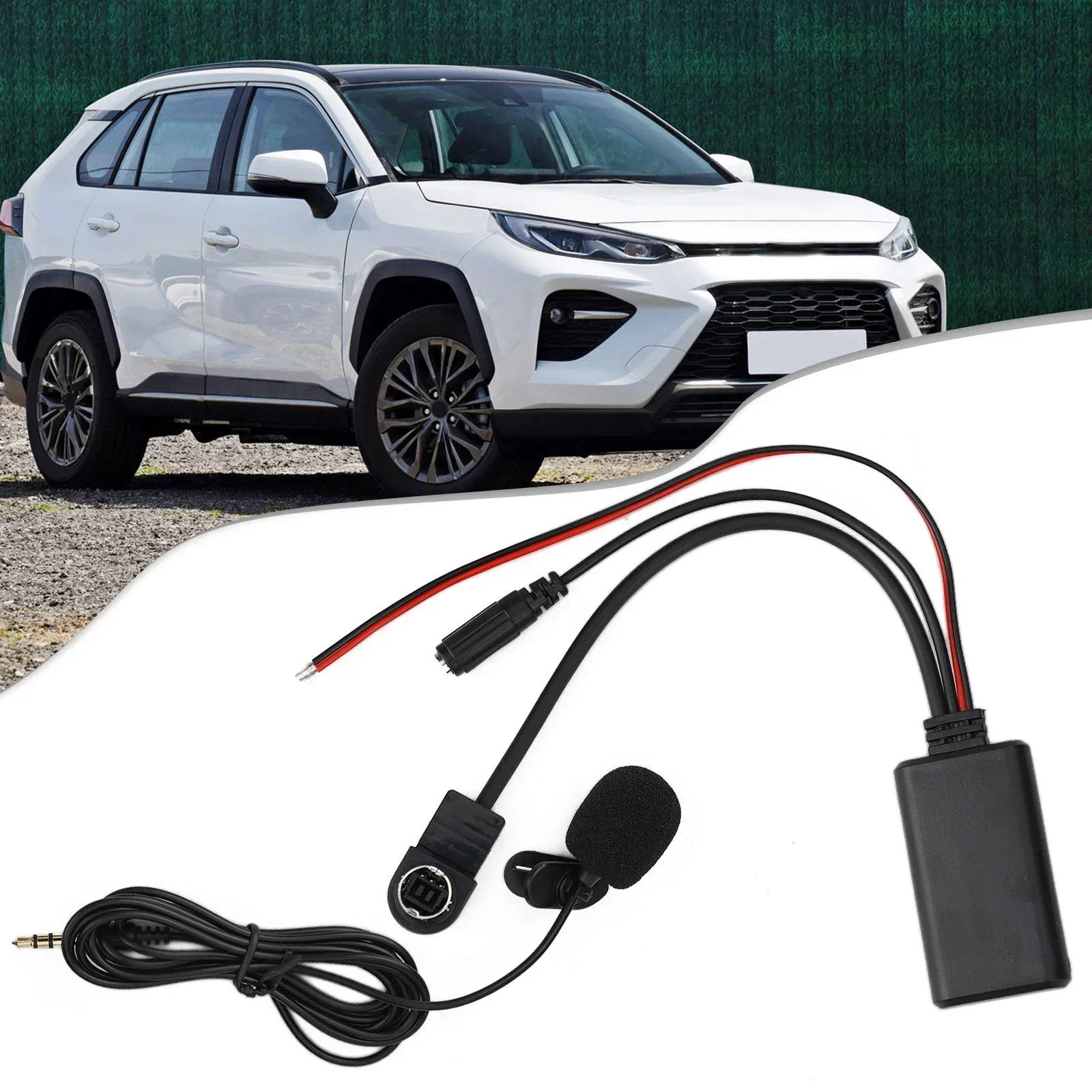 Car Bluetooth 5.0 AUX Audio Adapter Cable For Alpine-N333RS/RRS CDA-9812RB CDA-9852RR/RB CDA-9854R CDA-9856R CDA-9857R