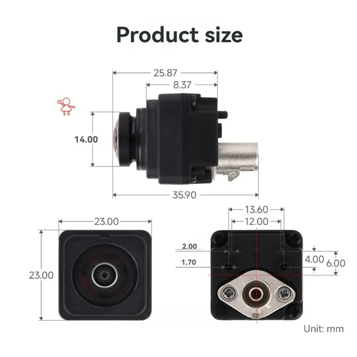 PROMOTION~ 1MP GMSL Camera Module Automotive-Grade Image Sensor Built-in ISP AA Lens IP67 Waterproof Supports HDR+LFM GMSL