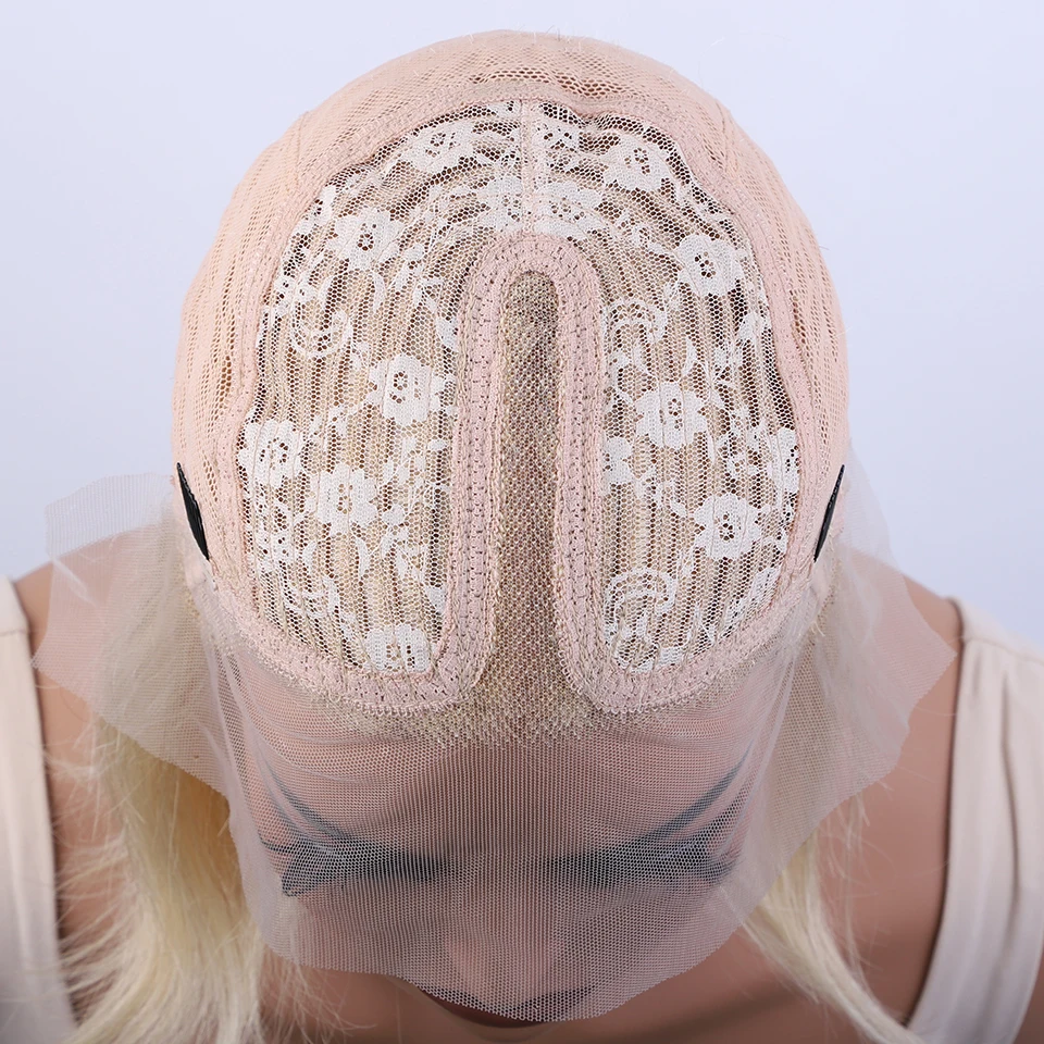 مستقيم قصير بوب شعر مستعار 13*5*2 T جزء الدانتيل الجبهة خصلات الشعر المستعار الإنسان بيرو 180% D 613 العسل شقراء الدانتيل الجبهة خصلات الشعر المستعار الإنسان #6