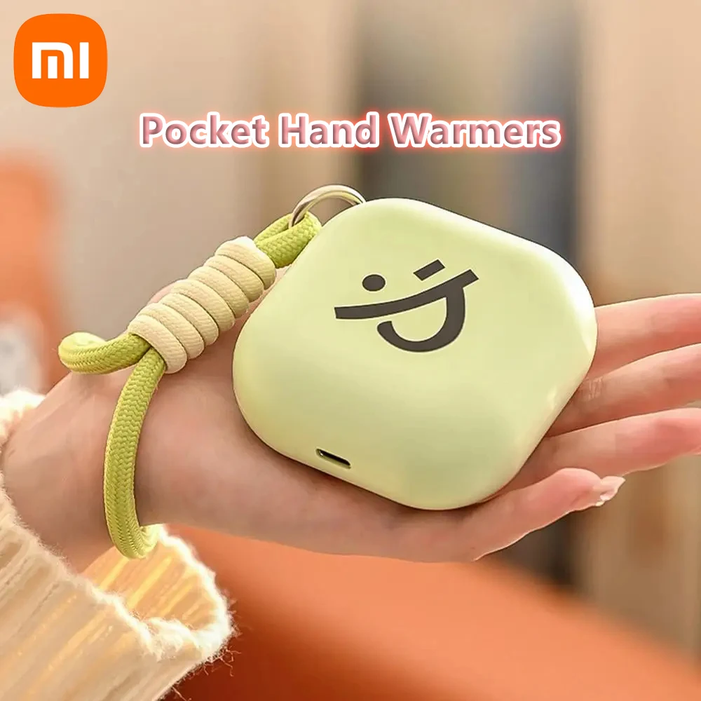 Xiaomi Pocket Hand Warmer Winter Hand Warmer USB Rechargeable Long Life Outdoor Warm Hand Warmer Girl Gift