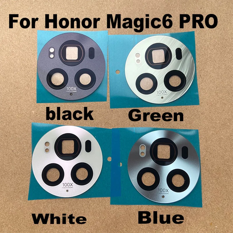 New For Huawei Honor Magic6 Pro Back Camera Lens Rear Glass Piece Screw Ring Cover Magic 6 PRO Smartphone Replacement Parts