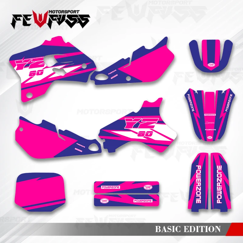

Графические наклейки Fewfuss, наклейки для мотоцикла, фон на заказ для YAMAHA YZ YZ80 1993 1994 1995 1996 1997 1998 1999 2000 2001