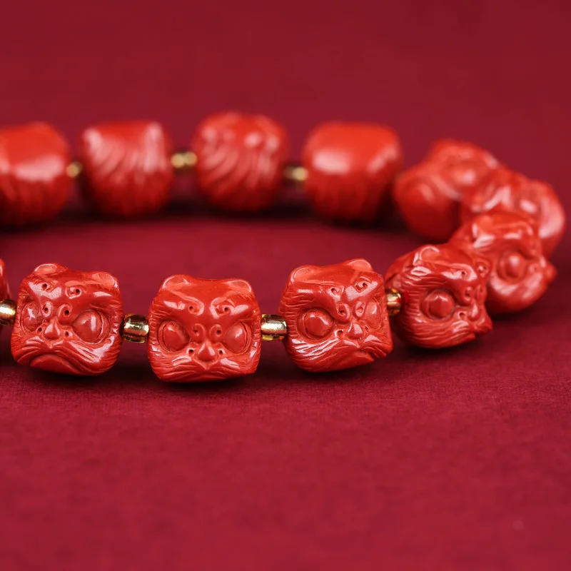 Emperor Sandstone Lion Bracelet for Men and Women