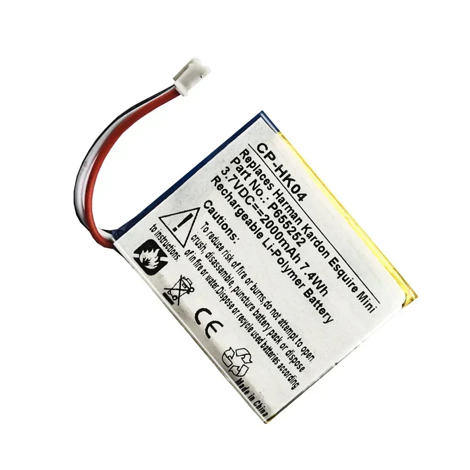 Battery For Harman Kardon, P655252, Mini Speaker, Loudspeaker