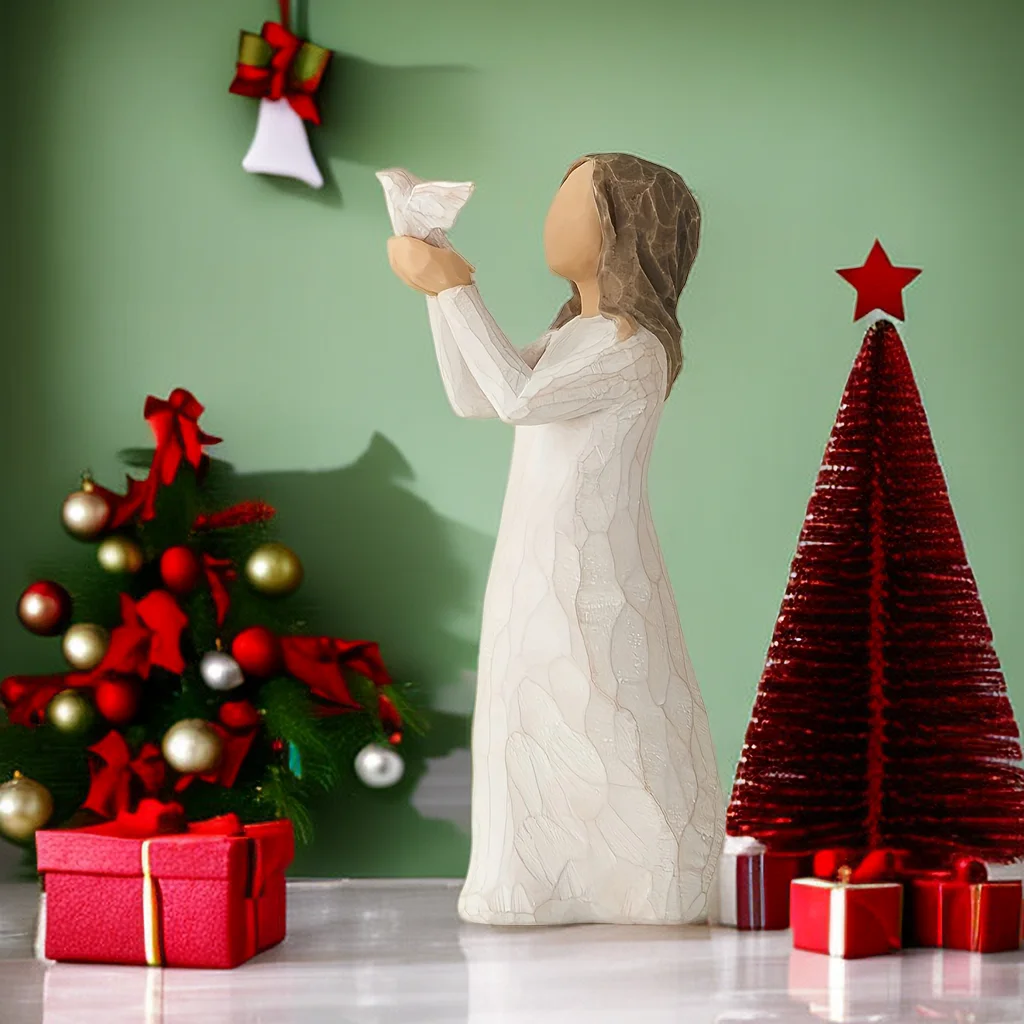 

Home bedroom sculptures and figurines art bedroom and living room decorations, holiday decorations.