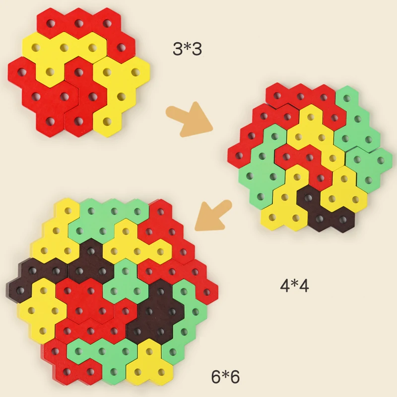 Bloques de construcción de hamburguesas Montessori, juguete de clasificación y apilamiento geométrico de madera, juego de reconocimiento de Color de aprendizaje educativo temprano