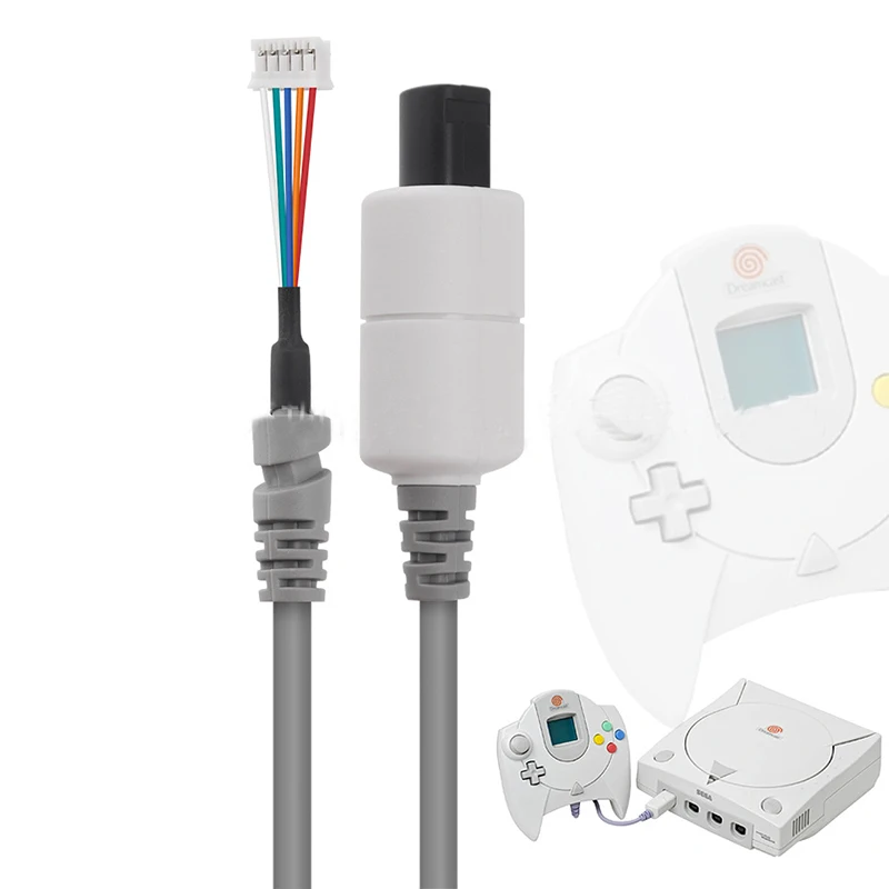 كابل لسلك تمديد لوحة الألعاب SEGA Dreamcast DC128 سلك توصيل وحدة التحكم في الألعاب لكابل استبدال عصا التحكم