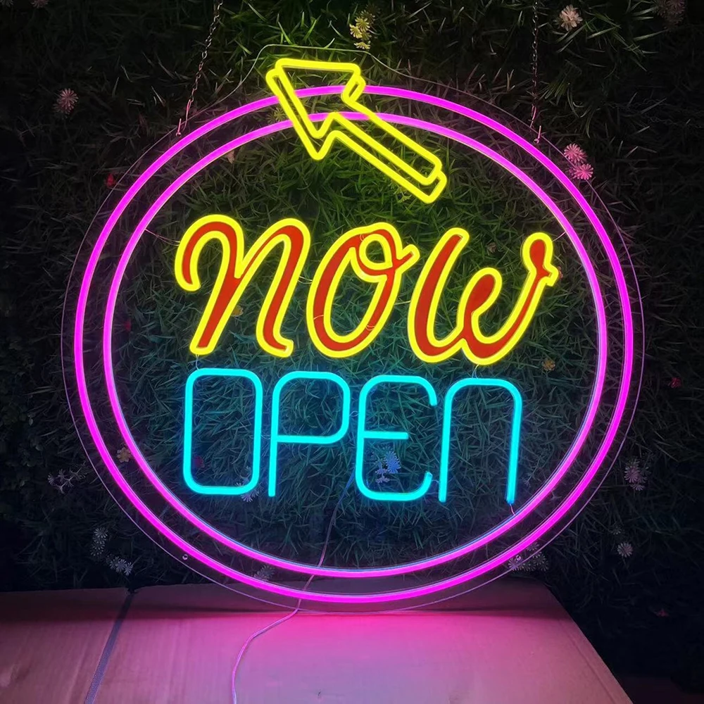 LED Neon Open Sign for Business Ultra Bright Lighted Open Light Up Signs Custom Store Restaurant Shop Window Welcome Decor Sign