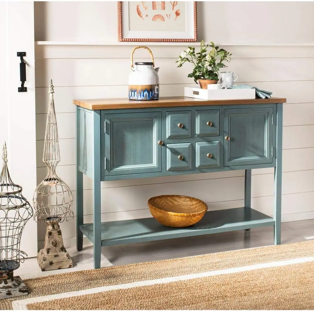 

Safavieh American Homes Collection Charlotte Distressed Light Blue Sideboard