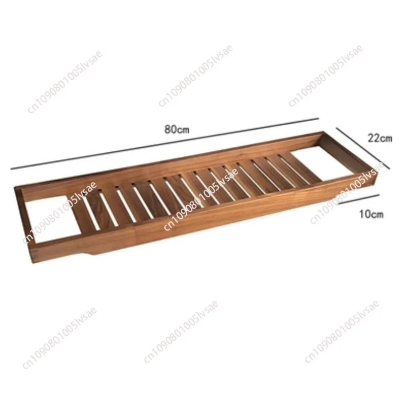 Solid Wood Bathtub Shelf Simple Storage Board for Japanese Style Bathrooms Perfect for Organizing Your Bath Accessories YT239