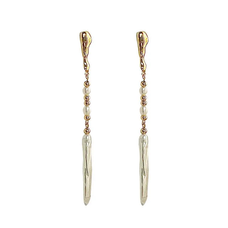 Neue Ankunft 100% Natürliche Süßwasser Perle 14K Gold Gefüllt Damen Quasten Stud Ohrringe Schmuck Für Frauen Anti Allergie – Detail 7