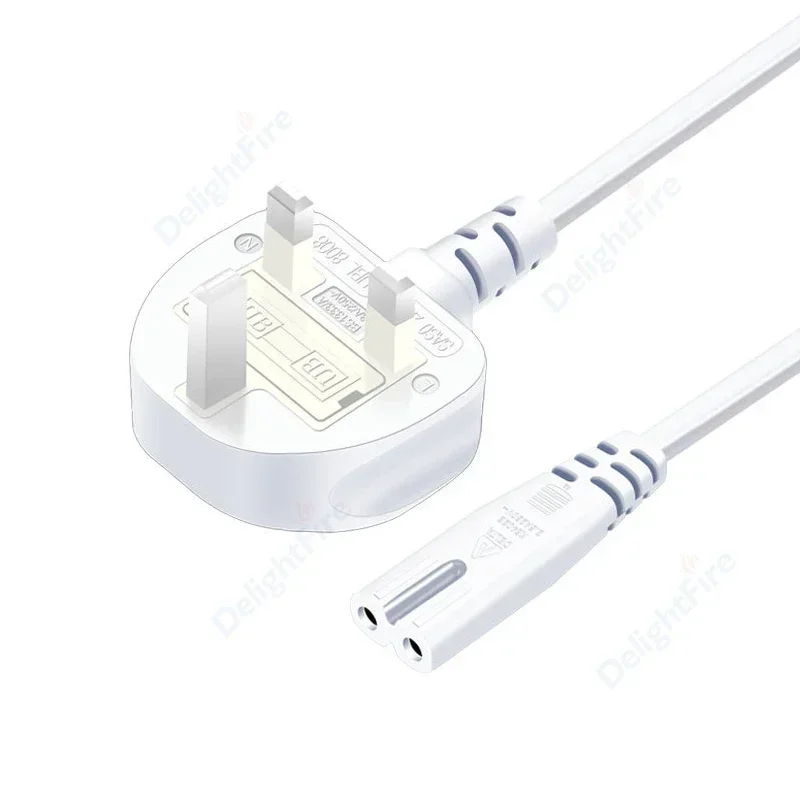 UK Plug AC Power Supply Cable IEC320 C13 C7 Type G Plug Power Extension Cord for PC Computer Host Medical Server Desktop Printer