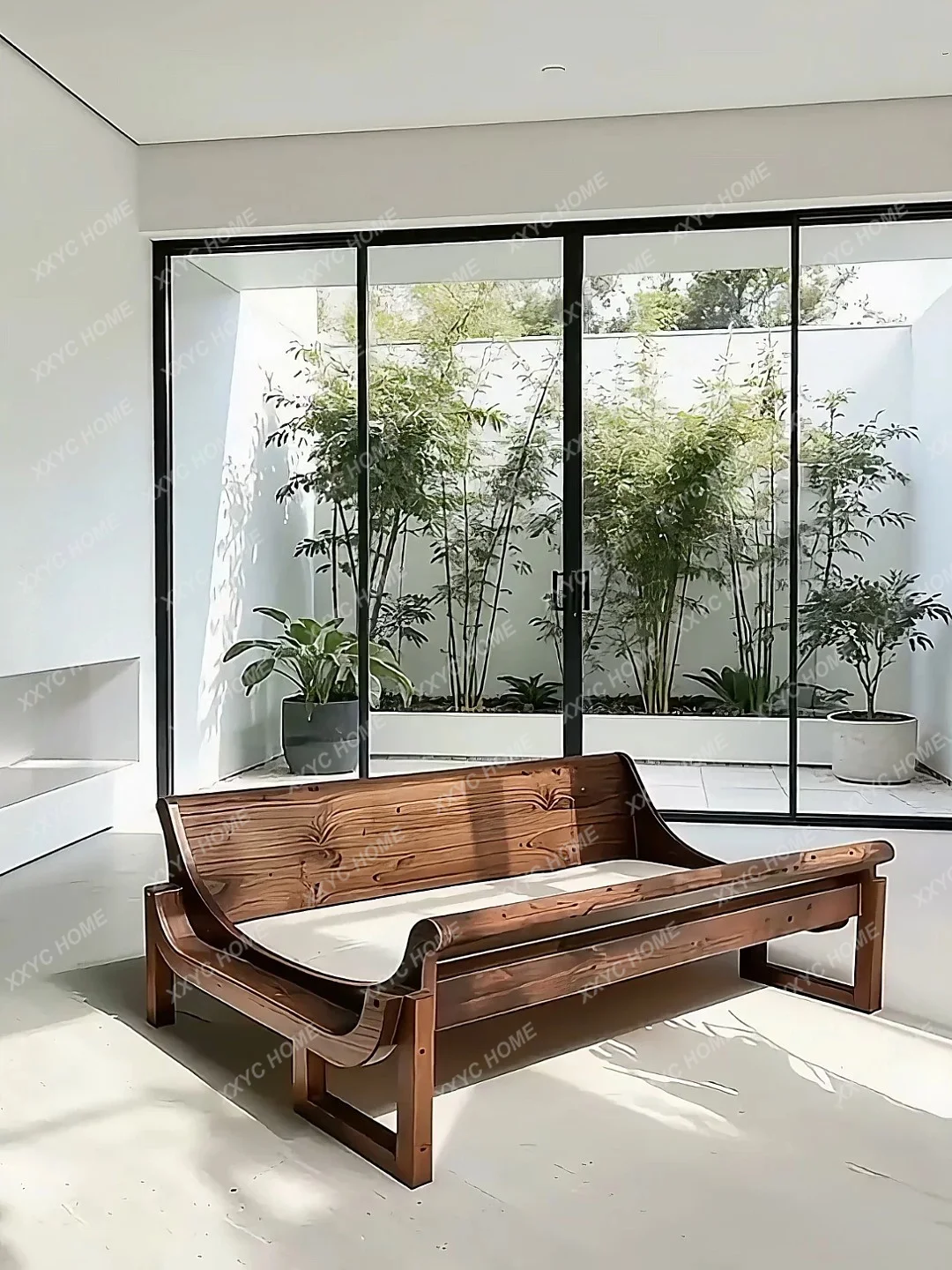 

Arhat bed solid wood chaise longue villa living room sofa bed