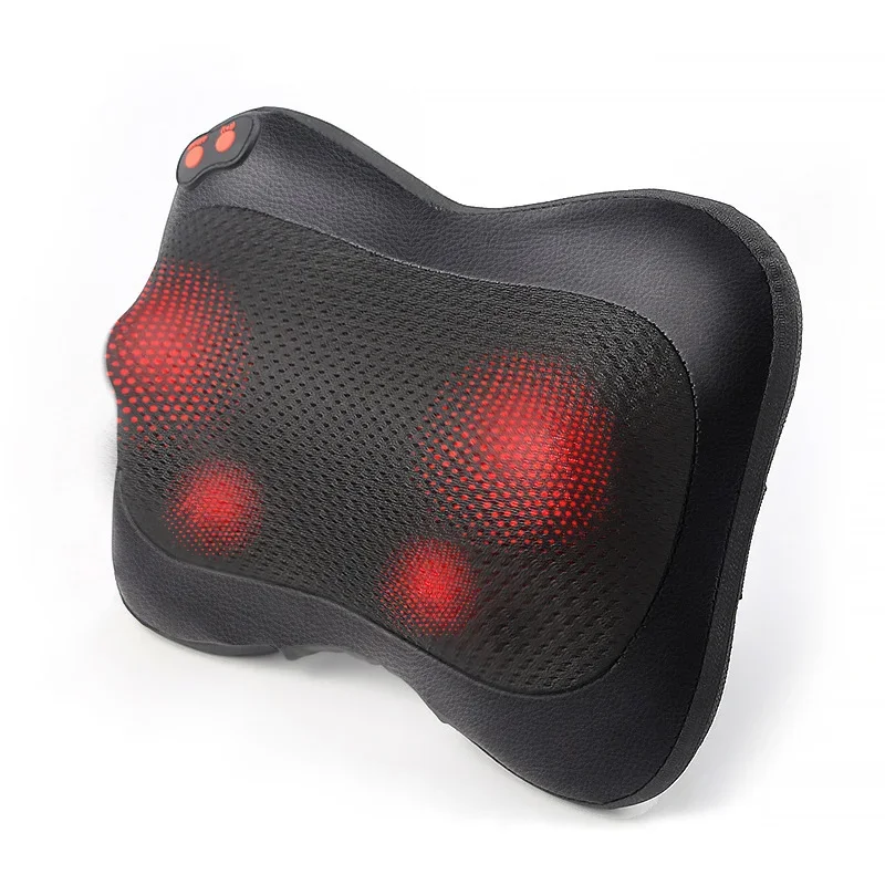 

Portable Massage Pillow Relaxatio Neck Shoulder Back Muscle Massager Heating Kneading Infrared Therapy Head Massage Pillow