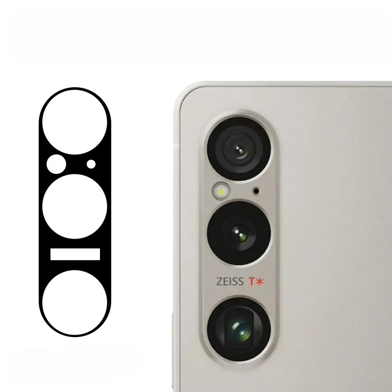 Funda de lente de cámara 3D para Sony Xperia 10 1 VI Protector de cámara de vidrio templado trasero para Xperia 1 VI Xperia10VI película de anillo de lente
