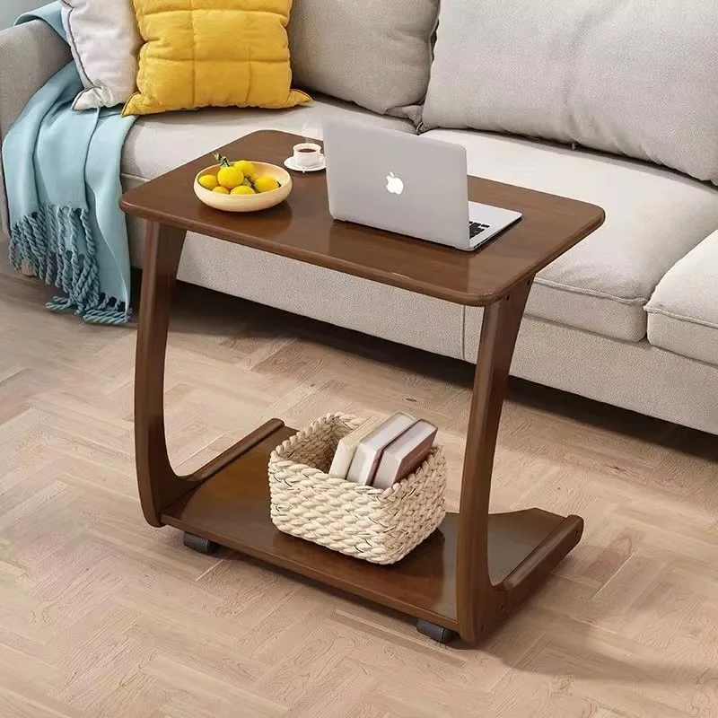 طاولة القهوة، جانب صغير لأريكة الأريكة والسرير، مكتب دراسة دوار، محطة عمل ذات رفين في غرفة المعيشة #2