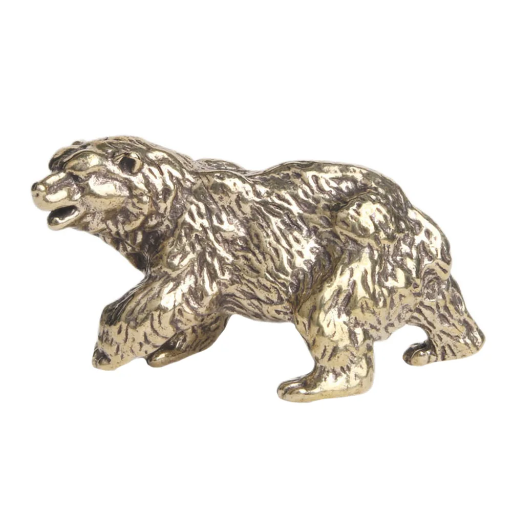 

Office Decoration Vintage Home Decorative Bear Adornment Decorations Brass Animal Statue
