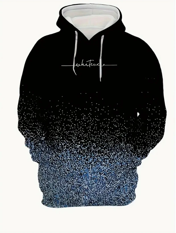 Men's spring and autumn pullover sweatshirts and hoodies are warm, comfortable, fashionable, and easy to wear, new 2025，