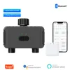 KEMEK 스마트 프로그래밍 가능 뿌리기 타이머 2 구역 Wifi 스마트 가든 워터 타이머, 비 지연 기능이 있는 호스 수도꼭지 관개용 1