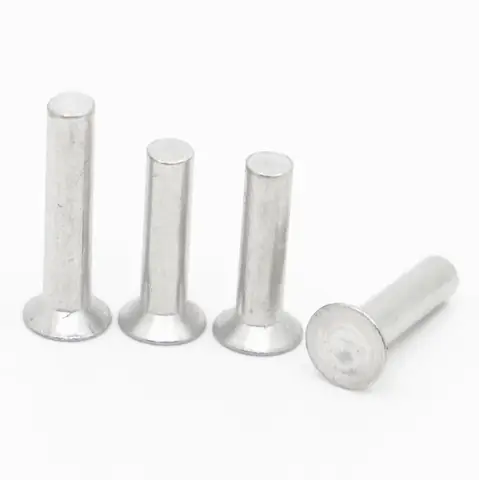 5-50pcs GB869 Countersunk Head Aluminum Solid Rivet M2 M2.5 M3 M4 M5 M6 M8