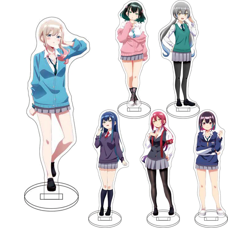 16CM Anime Game BAD GIRL‌ Figure Yuuya Yu Satori Mizutori‌ Ryo Suzukaze Rura Ruriha Kiyomi Kiyoki‌ Cos Acrylic Stand Ornaments