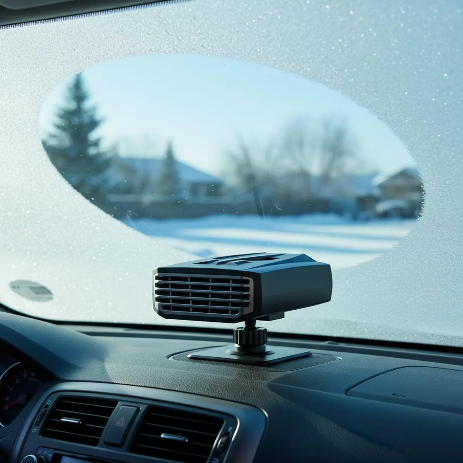 Portable Car Windshield Defroster 12V Heater with Adjustable Direction for Vehicle Cabin Warmth