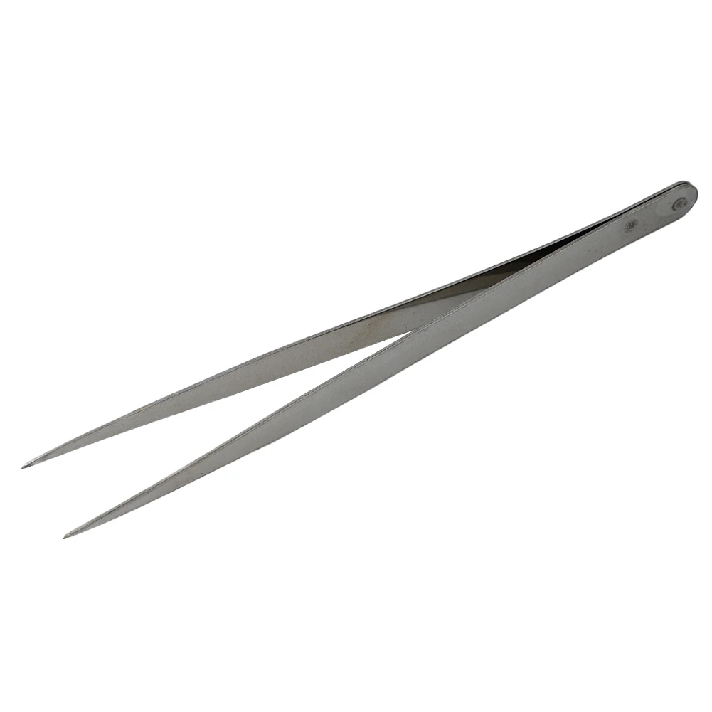 Clips Tweezers Hospital Manufacture Repair Store Home Stainless Steel 3 Pcs Anti Slip Silver Plumber Technician