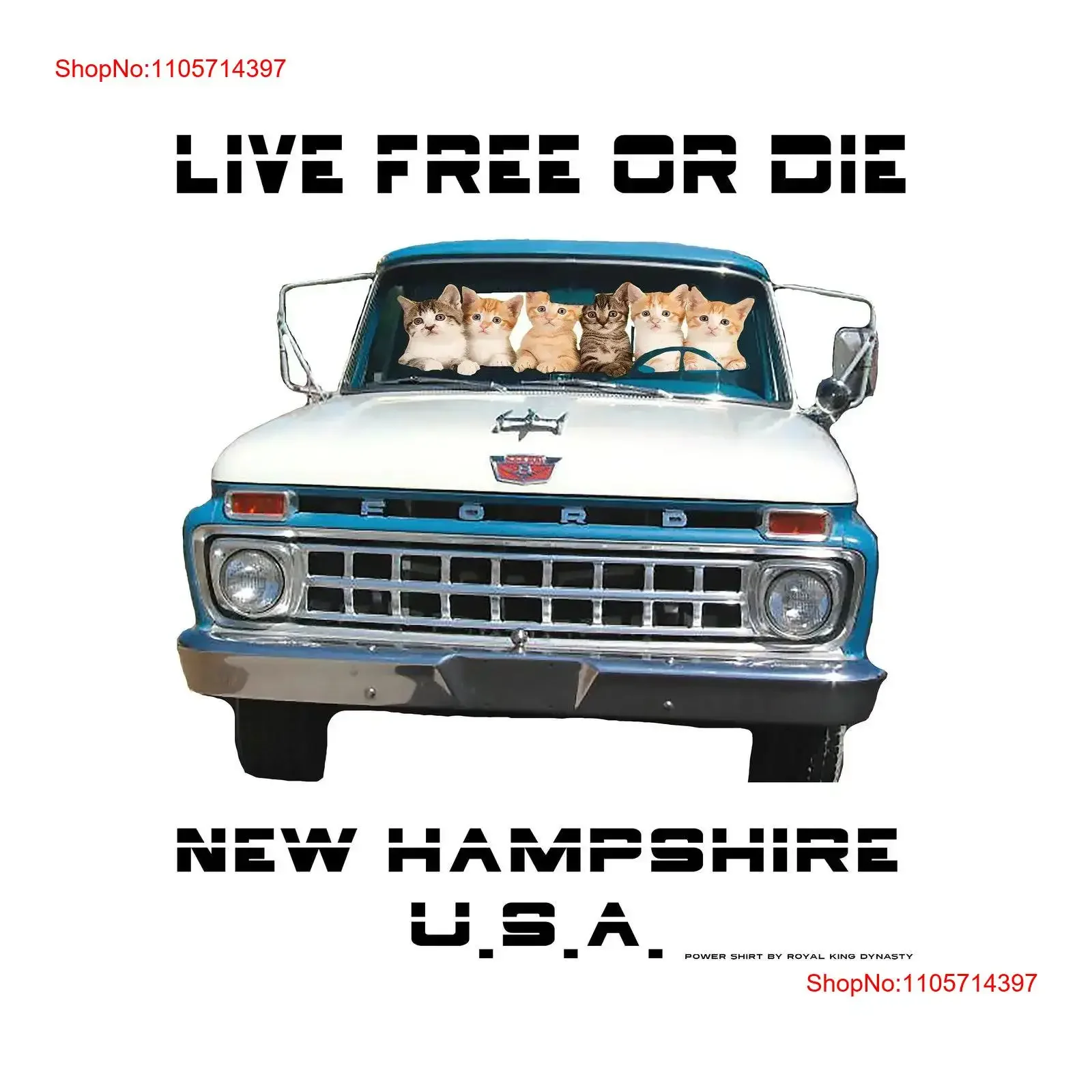 Live Free or Die Kitten Truck Thieves T shirt for New Hampshire Man Cat Lover Vintage Pickup Retro Granite State s vintage