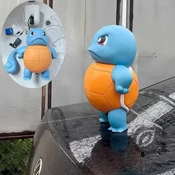 2024 Hottoys Anime Pokemon Squirtle Will Spray Water Jenny Turtle Car Accessories Spray Water Big Size Proud And Cute Model Toys