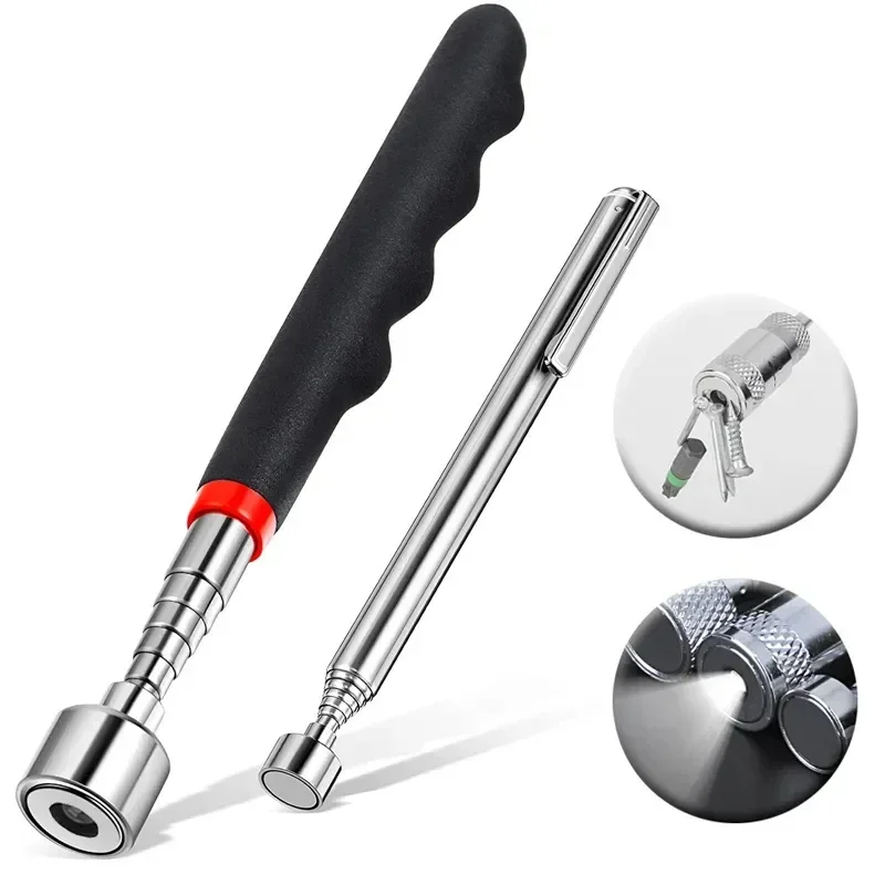 Strong magnetic picker telescopic rod tool, adjustable suction iron rod, magnetic suction rod, magnetic rod, auto repair tool