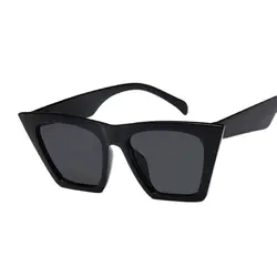 Female Vintage Sunglasses Woman Fashion Cat Eye Luxury Sun Glasses Classic Shopping Lady Black Oculos De Sol UV400