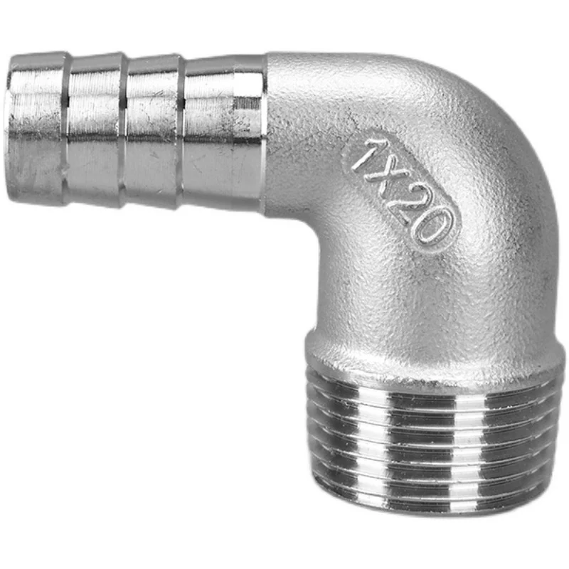 304 Stainless Steel Hose Connector Male And Female Threaded Leather Pipe Joints Elbow Adapter 6MM/8MM10MM15MM/20MM1/4\