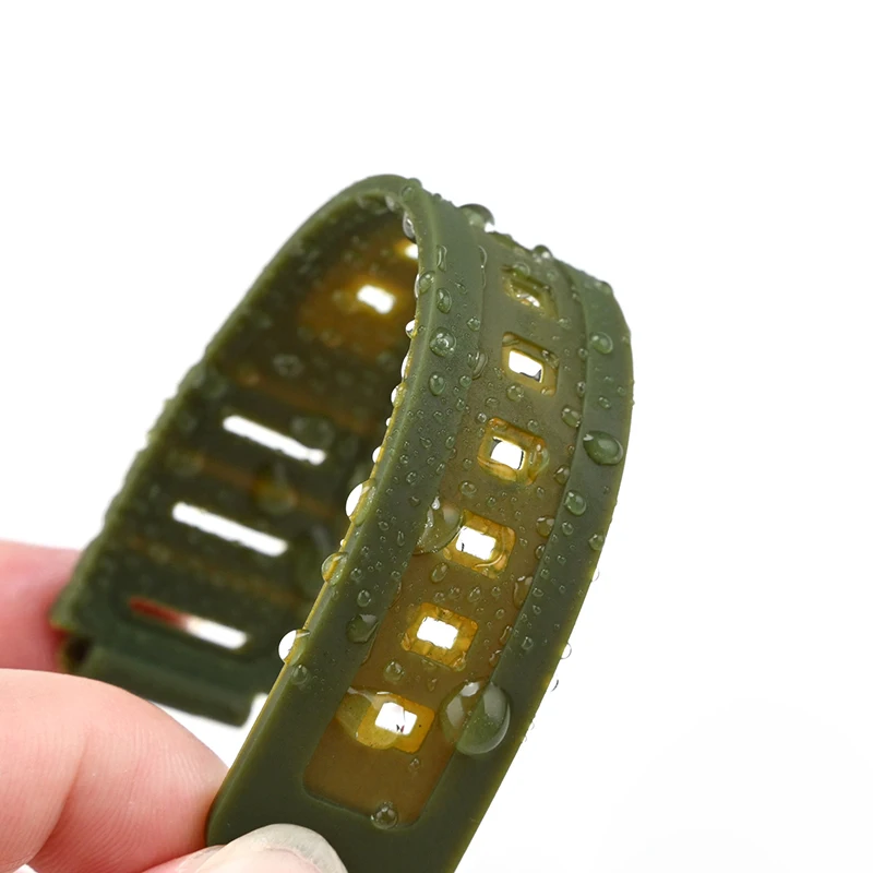 لساعة كاسيو CA-53W CA-61W FT-100W W-520U حزام الساعات الراتنج حزام محدب سوار مقاوم للماء الرجال معصمه مع أداة التبعي