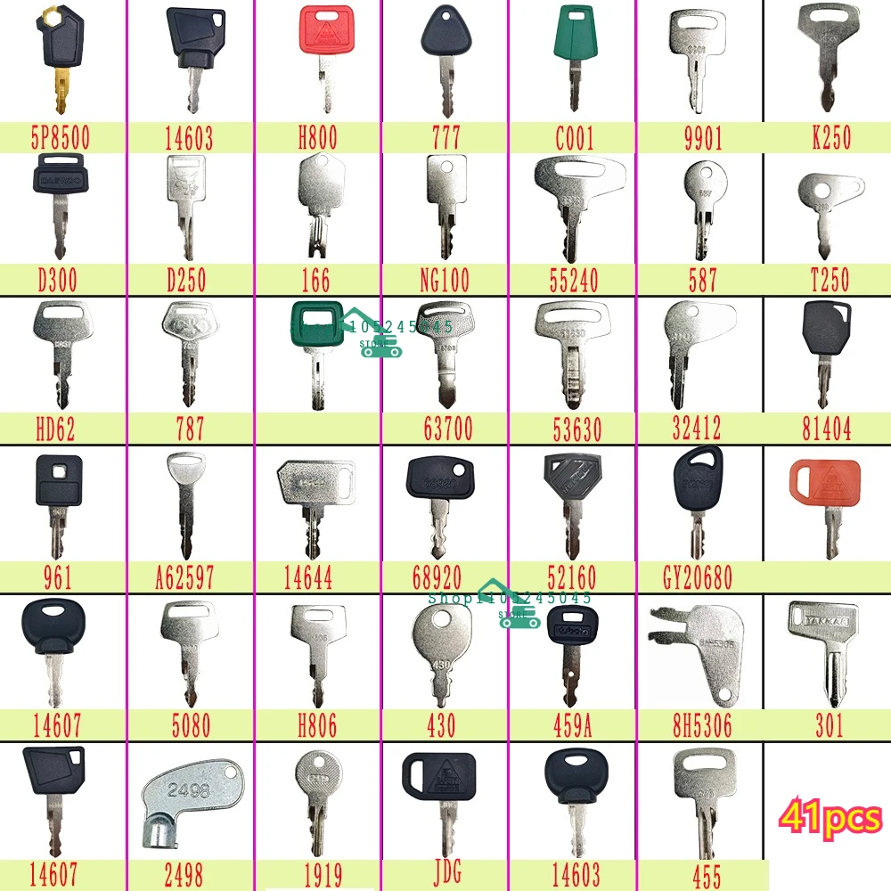 

Набор из 41 ключа для тяжелой техники Case Komatsu Kubota JLG 5P8500 2498 14601 14607 430 777 D250 166 D300 T250 H800