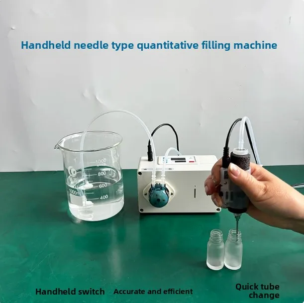 Small bottle mouth liquid filling machine Handheld pinhole essential oil perfume laboratory quantitative dispenser