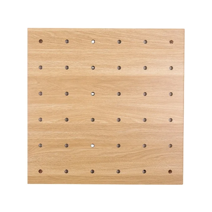 

Caoxian Huashen Multifunctional Wall Mounted Wood Pegboard Hooks Modular Peg Board Storage Shelf wooden pegboard