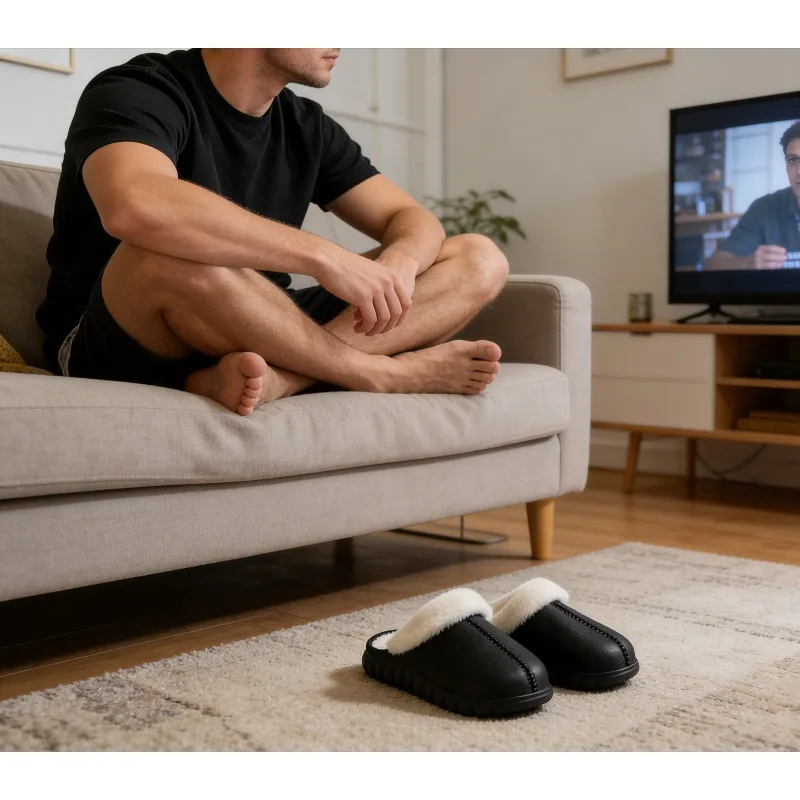 

Winter New Couple Detachable Cotton Slippers Waterproof Stain-proof Thick Soles Non-slip Thickened for Outdoor or At Home