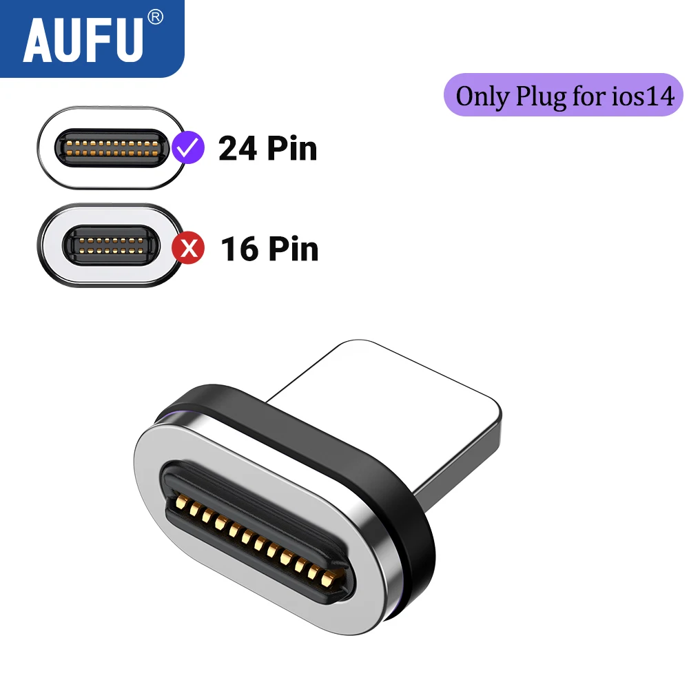 AUFU 240 W magnetischer USB-C-Adapter, schnelles Aufladen, Typ C auf USB-C-USB4-Anschluss, 40 Gbit/s, 8 K60 Hz, für Thunderbolt 4 3 iPhone 16 MacBook