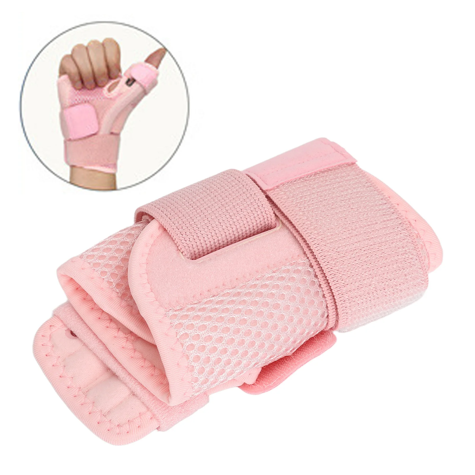 Thumb Wrist Stabilizer Splint Buckle Breathable Thumb Support Brace Slipless Adjustable for Left Hand for Sports