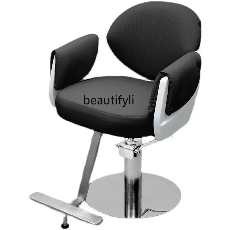 

Barber Shop Chair Put down Hot Dyeing Hair Cutting Chair Stool Hairdressing Chair for Hair Salon